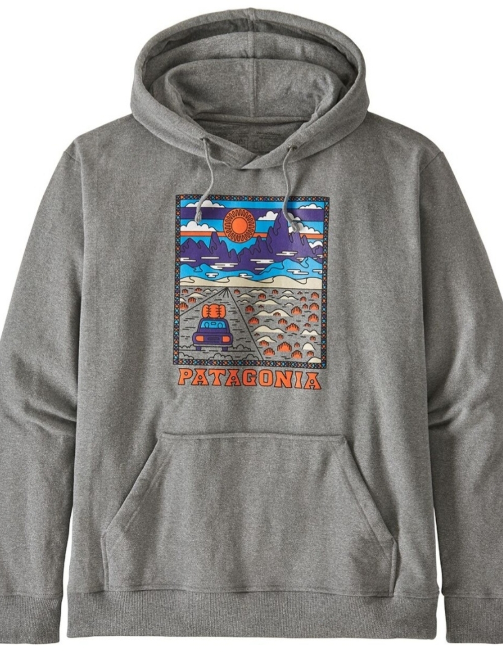 Patagonia Summit Road Uprisal Hoodie Men's Medium Outdoor Mountain Print